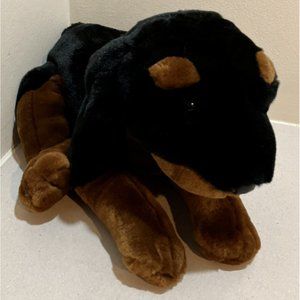 Kids Preferred Animal Alley Doberman Puppy Plush Black Brown Stuffed Animal 15in